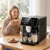 Kaffeevollautomat mit Mahlwerk & Milchbehälter Kaffeemaschine mit Automatischer Reinigung
