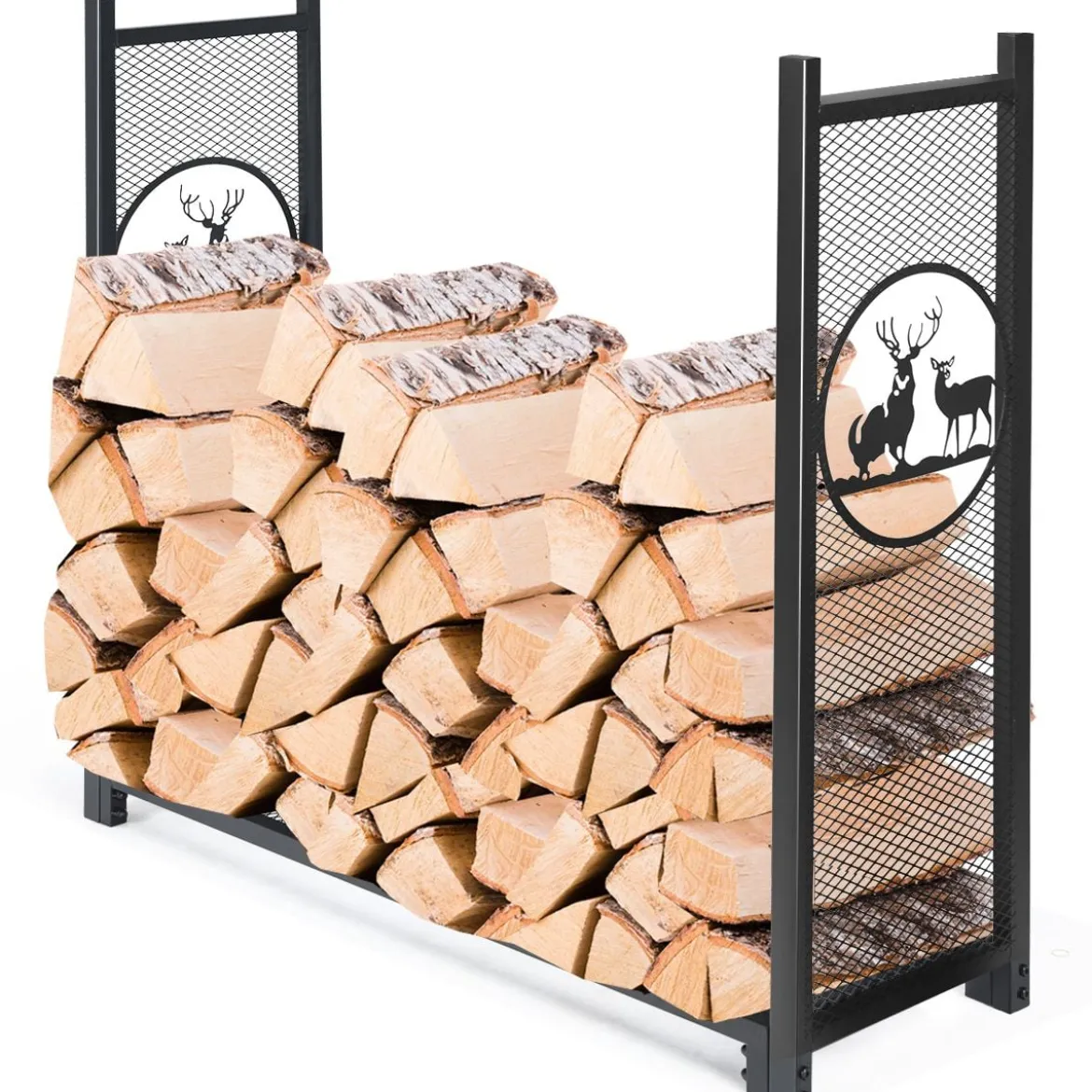 Kaminholzregal Brennholzregal Feuerholzständer Kaminholzständer Metall