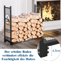 Kaminholzregal Brennholzregal Feuerholzständer Kaminholzständer Metall