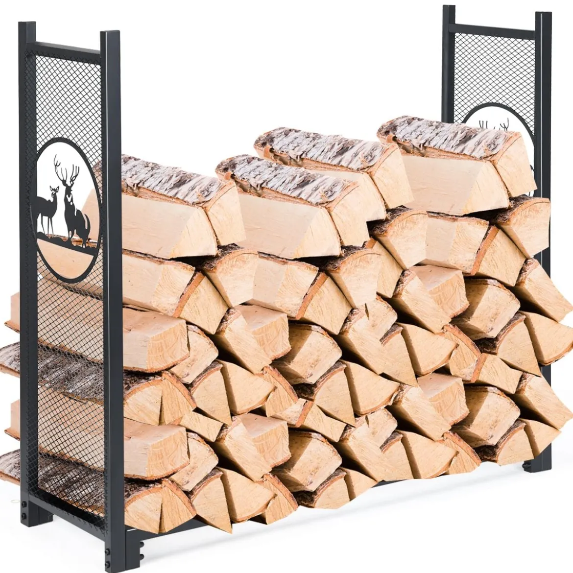Kaminholzregal Brennholzregal Feuerholzständer Kaminholzständer Metall