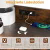 Katzenschrank mit Bücherregal Ladestation 3 Ebenen Kratzmatte & Eingang 80 x 40 x 132cm Braun
