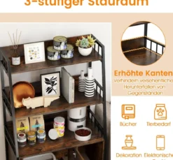 Katzenschrank mit Bücherregal Ladestation 3 Ebenen Kratzmatte & Eingang 80 x 40 x 132cm Braun