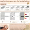 Katzenturm zur Wandmontage mit Bett & Hängematte & Sisalpfosten Katzenwandregal
