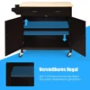 Kücheninsel Servierwagen mit Schubladen 110 x 48 x 90 cm Braun