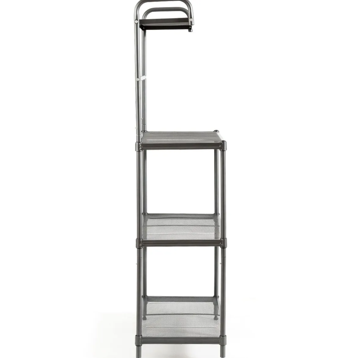 Küchenregal 4-stufig Mikrowellenregal mit verstellbaren Regalböden Mikrowellenständer aus Metall 59 x 34 x 136 cm