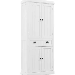 Küchenschrank 183 cm Buffetschrank aus Holz mit Verstellbarer Regalen