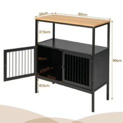 Küchenschrank Moderner Hübsches Küchen-Sideboard 80 x 35 x 90 cm Schwarz