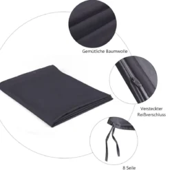 9,1 kg Gewichtete Decke Kuschelige Decke mit Premium-Glasperlen 203 x 152 cm Grau