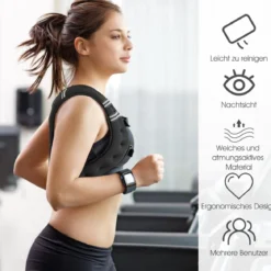 15KG Gewichtsweste Trainingsweste mit Reflexstreifen und verstellbarem Riemen Fitnessweste