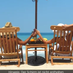 18 kg schwerer Schirmständer mit 54 cm Durchmesser für Schirmstangen von φ38/48 mm