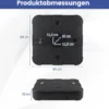 130 kg Sonnenschirmständer mit Rollen HDPE 84cm quadratisch füllbar für Garten Terrasse Poolbereich Schwarz