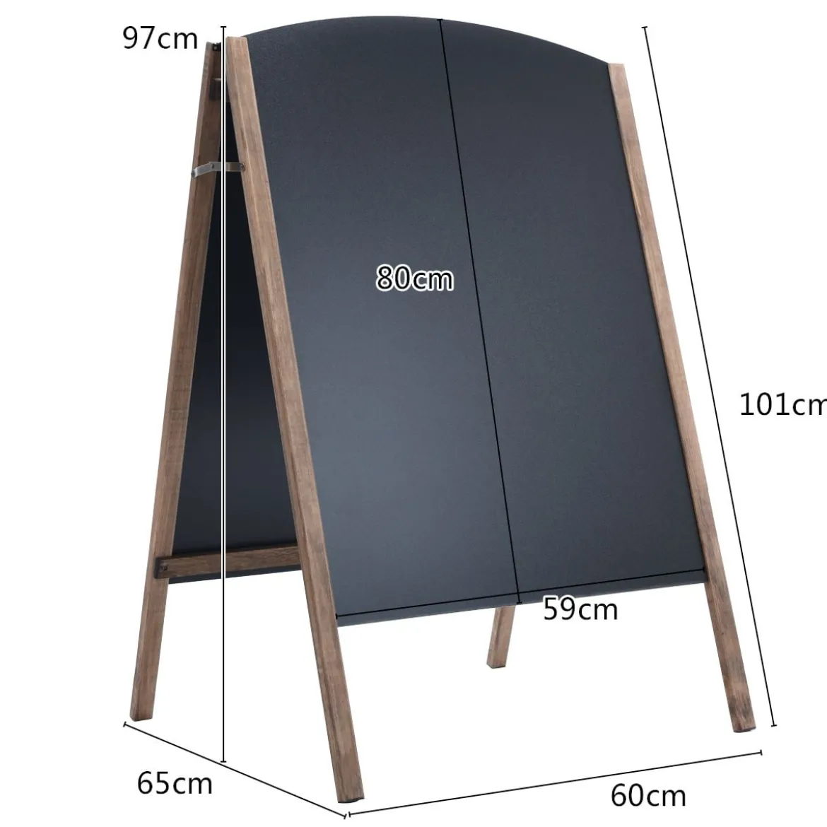 Kiefernholz Kundenstopper Kreidetafel Werbetafel