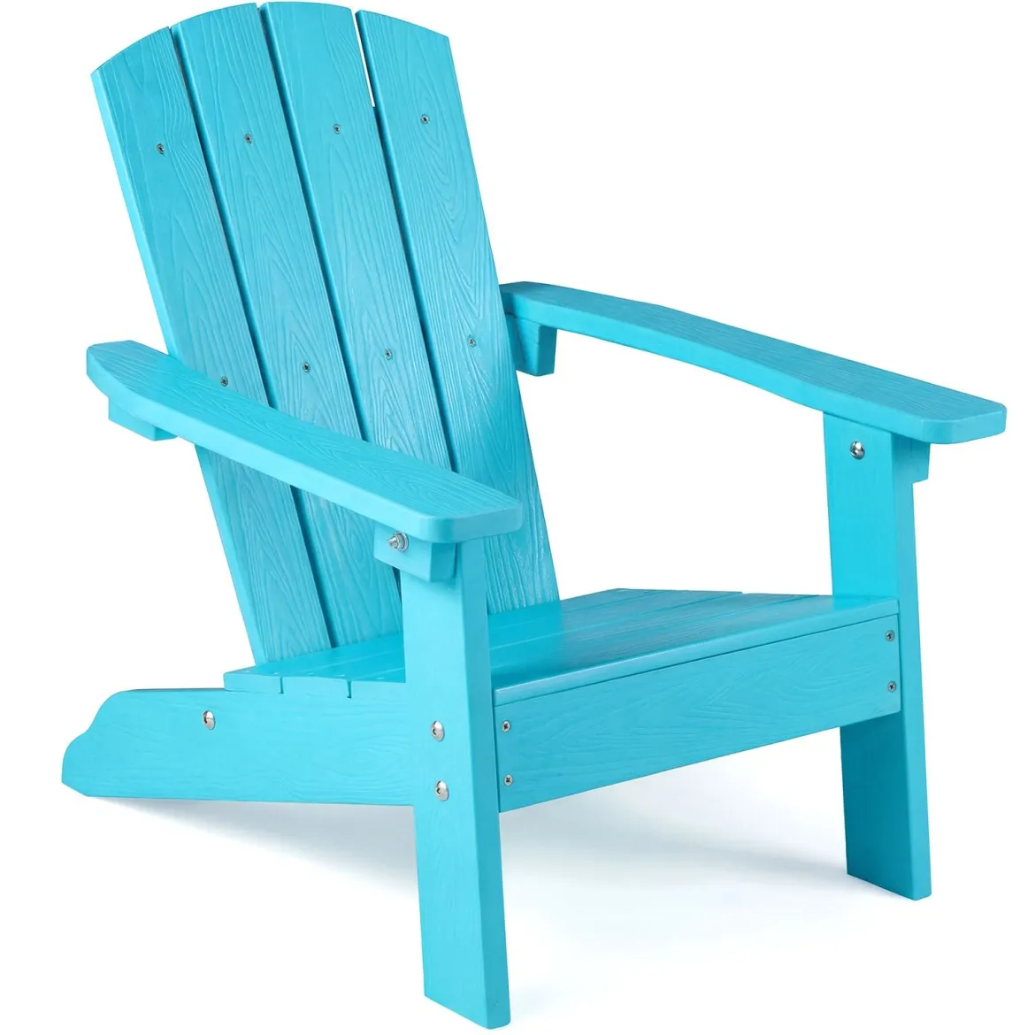 Kinder Adirondack Stuhl aus HIPS Gartenstuhl mit Ergonomischer Rückenlehne Türkis
