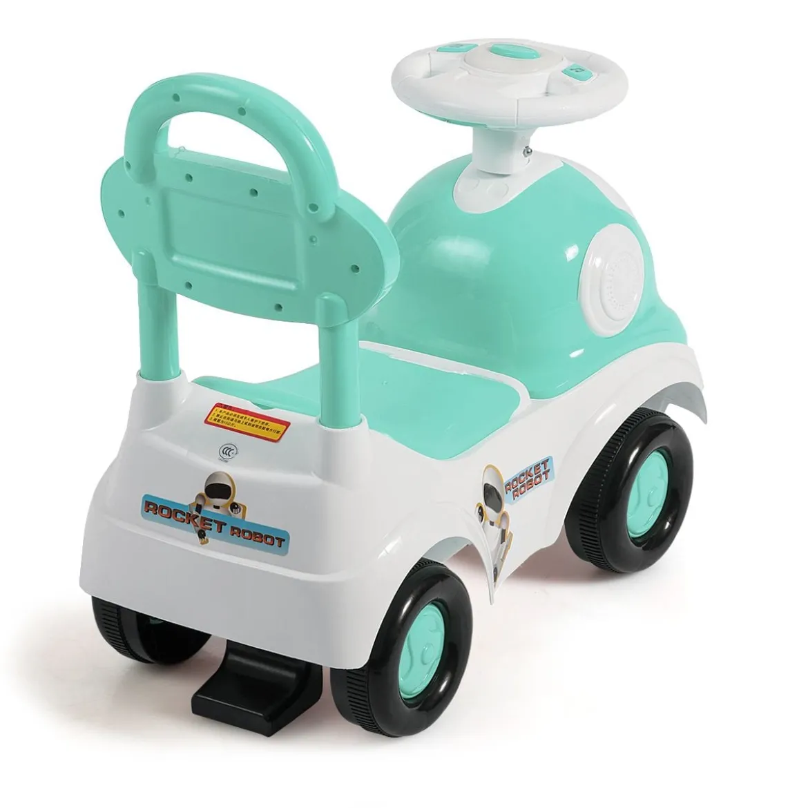 Kinderauto 3 in 1 Spielzeugauto zum Rutschen & Schieben Rutschauto mit Licht Grün
