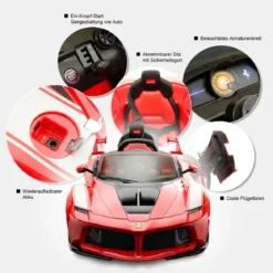 Kinderauto Laferrari Kinder Elektroauto Rot 122 x 60 x 51cm