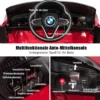 Kinderauto 12 V Batteriebetriebenes Elektroauto mit 2,4 G-Fernbedienung Rot