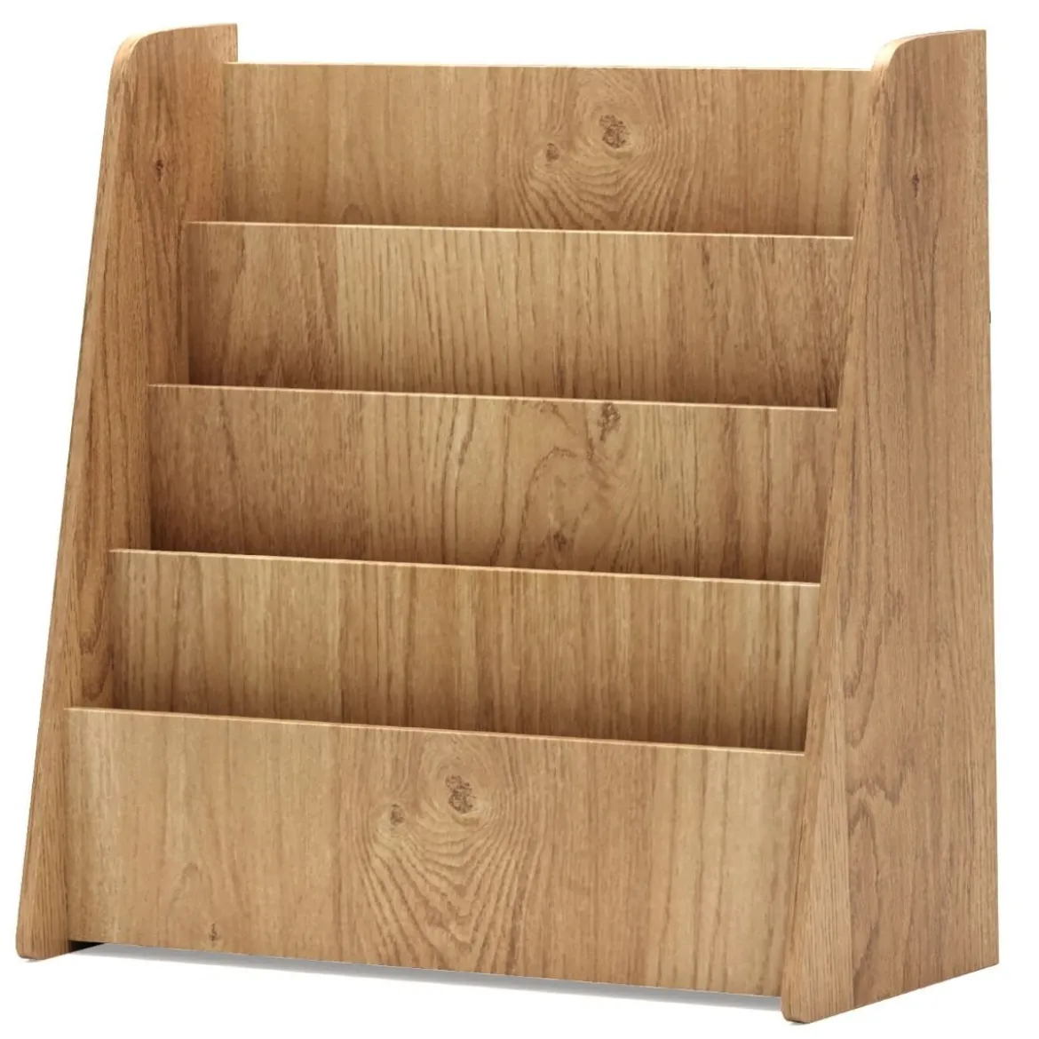 Kinder Bücherregalmit 4 Ablagefächern Kinderregal Zeitschriftenständer bücherständer