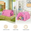 Kinderbett Prinzessin Prinzess Kinderspielhaus Kinderzelt mit Fenster & Tasche & Vorhang Rosa