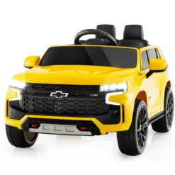 Kinder Chevrolet Elektroauto mit 2,4G Fernsteuerung & Federung & Lichtern & Musik Kinderauto
