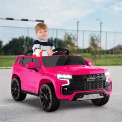 Kinder Chevrolet Elektroauto mit 2,4G Fernsteuerung & Federung & Lichtern & Musik Kinderauto