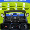 Kinder Elektroauto mit Elektrischer Kippmulde & Fernbedienung 12V Kinderauto Kinderfahrzeug Blau