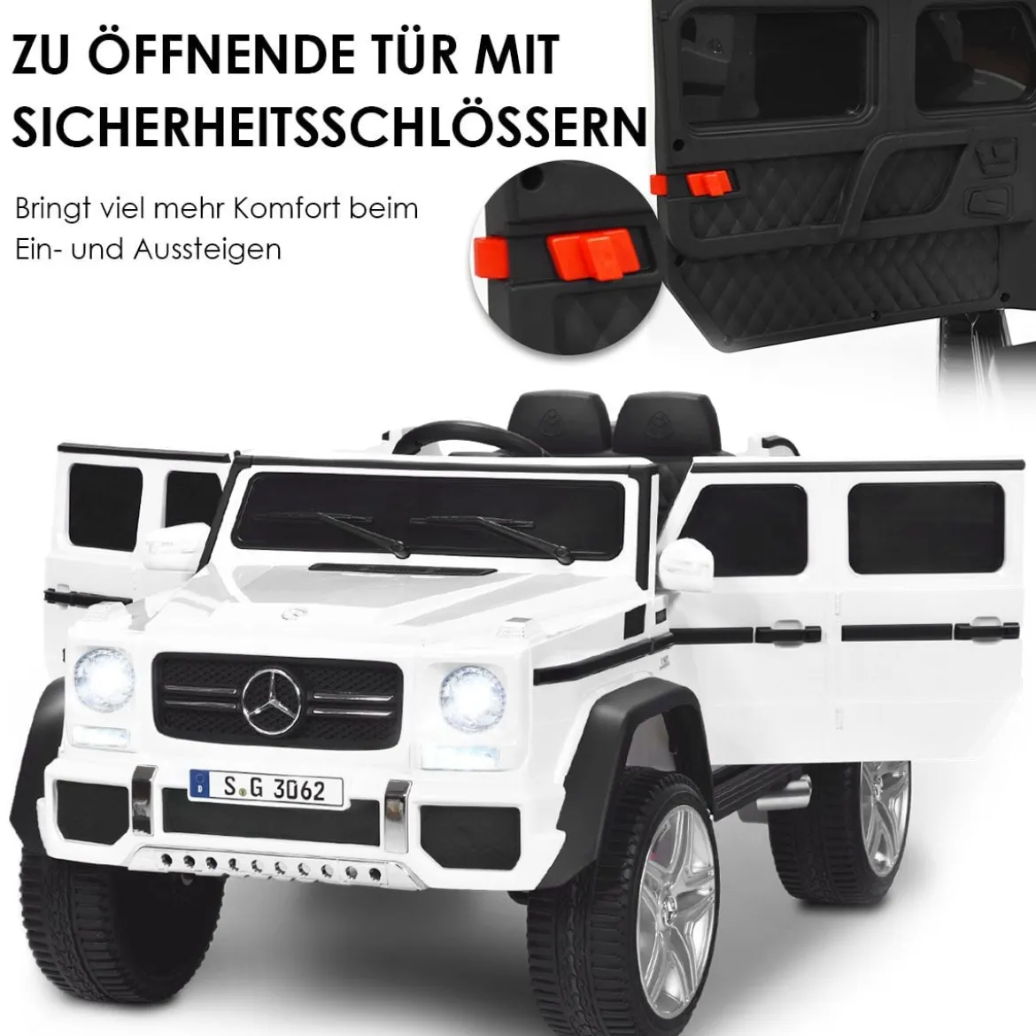 Kinder Elektroauto mit Fernbedienung Lizenzierter Mercedes-Benz Maybach Batteriebetriebener Jeep