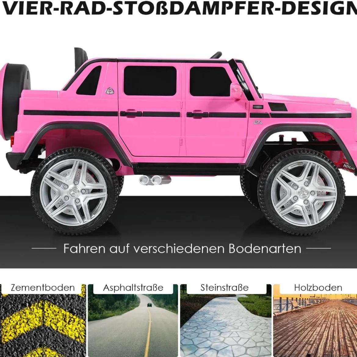 Kinder Elektroauto mit Fernbedienung Lizenzierter Mercedes-Benz Maybach Batteriebetriebener Jeep