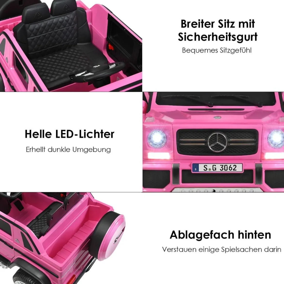 Kinder Elektroauto mit Fernbedienung Lizenzierter Mercedes-Benz Maybach Batteriebetriebener Jeep