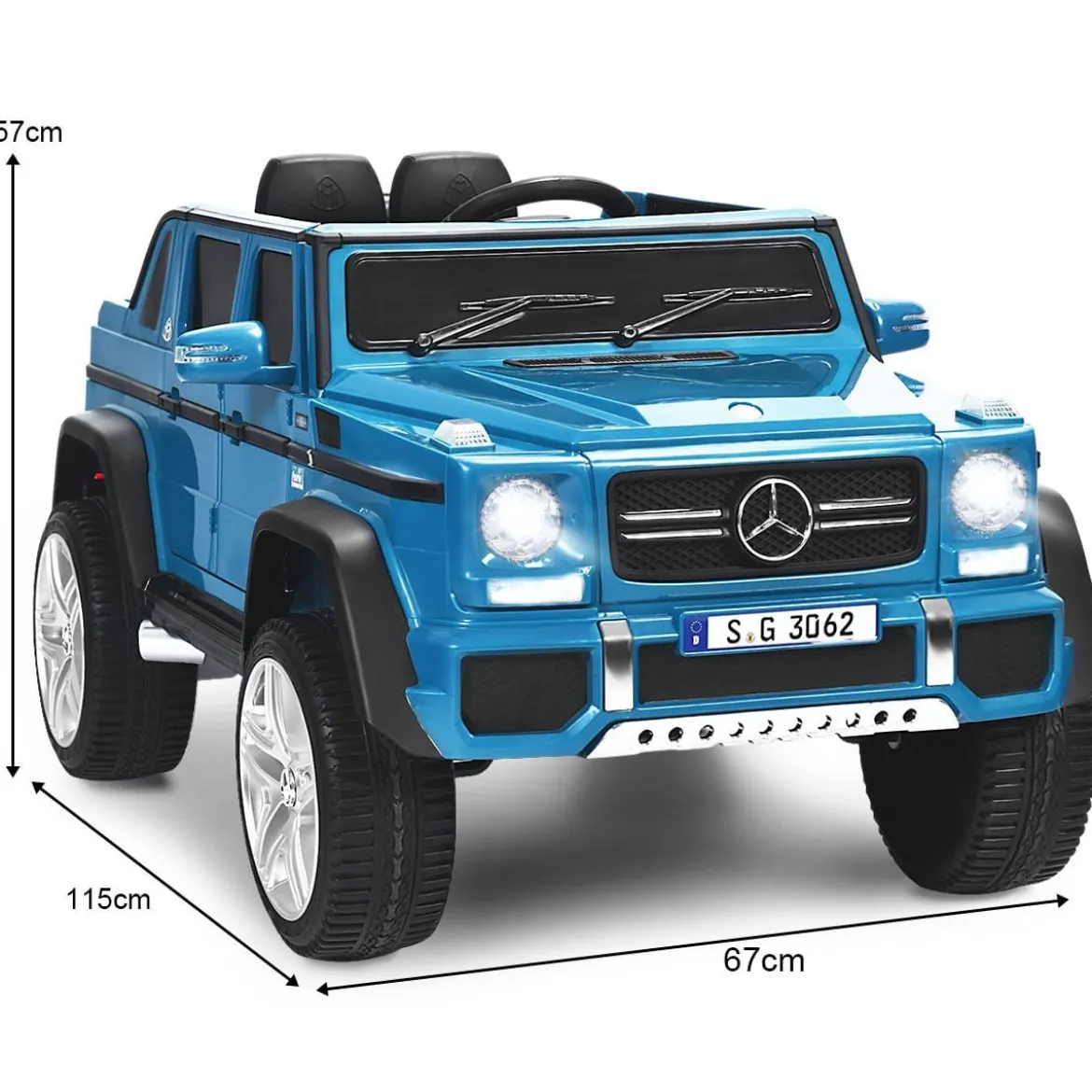 Kinder Elektroauto mit Fernbedienung Lizenzierter Mercedes-Benz Maybach Batteriebetriebener Jeep
