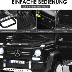 Kinder Elektroauto mit Fernbedienung Lizenzierter Mercedes-Benz Maybach Batteriebetriebener Jeep