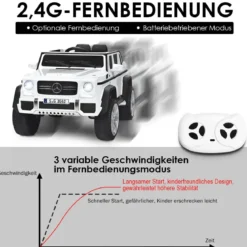 Kinder Elektroauto mit Fernbedienung Lizenzierter Mercedes-Benz Maybach Batteriebetriebener Jeep
