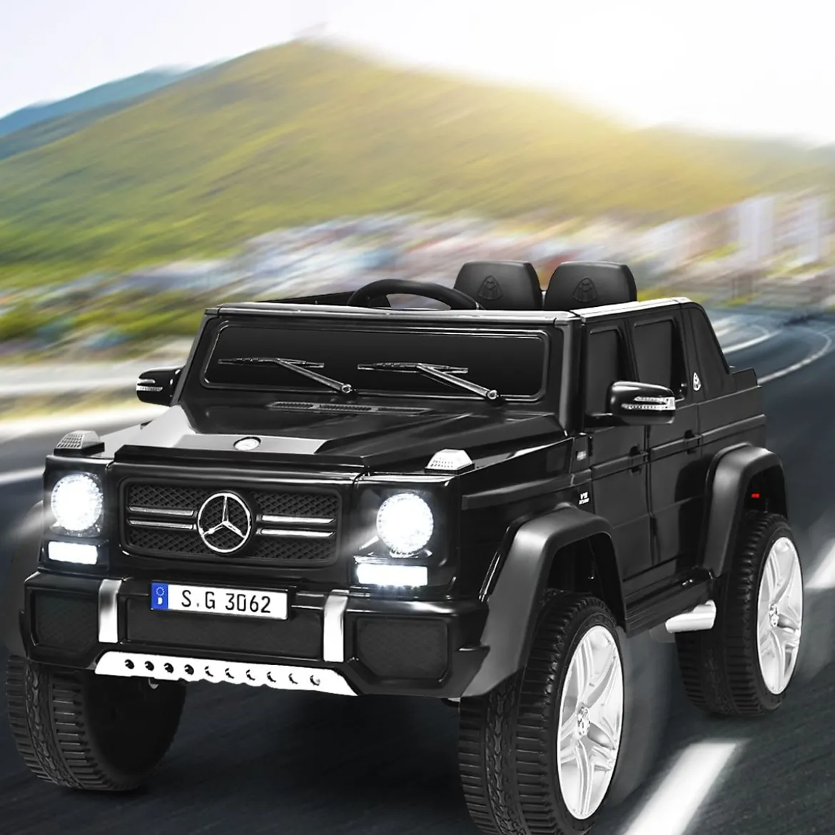 Kinder Elektroauto mit Fernbedienung Lizenzierter Mercedes-Benz Maybach Batteriebetriebener Jeep