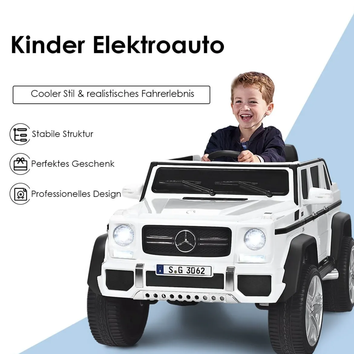 Kinder Elektroauto mit Fernbedienung Lizenzierter Mercedes-Benz Maybach Batteriebetriebener Jeep