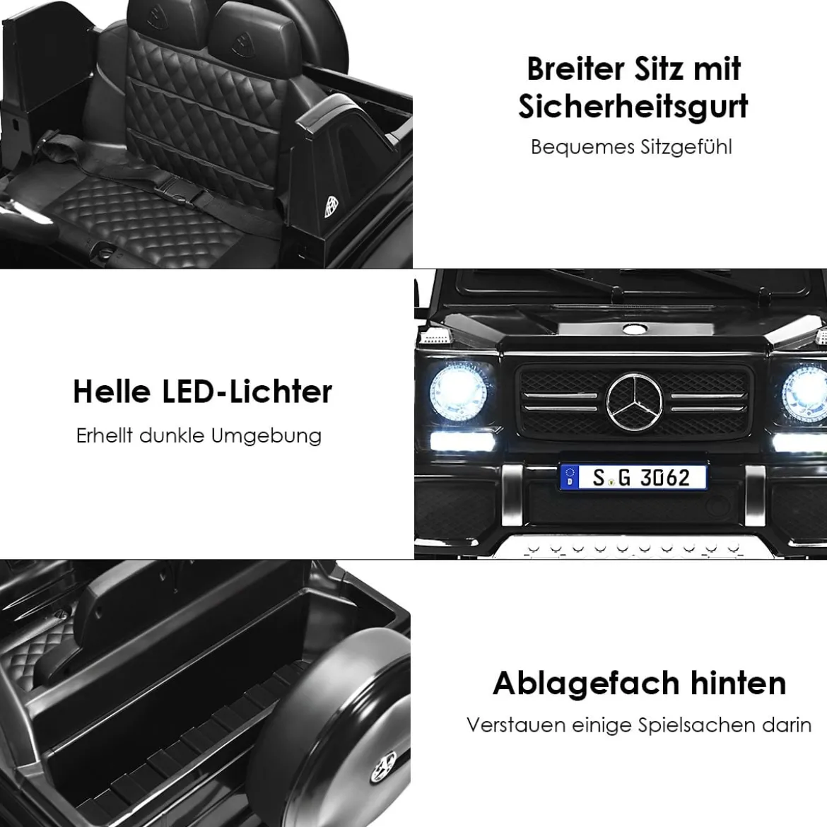 Kinder Elektroauto mit Fernbedienung Lizenzierter Mercedes-Benz Maybach Batteriebetriebener Jeep