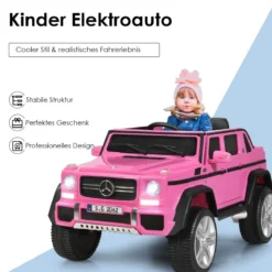 Kinder Elektroauto mit Fernbedienung Lizenzierter Mercedes-Benz Maybach Batteriebetriebener Jeep