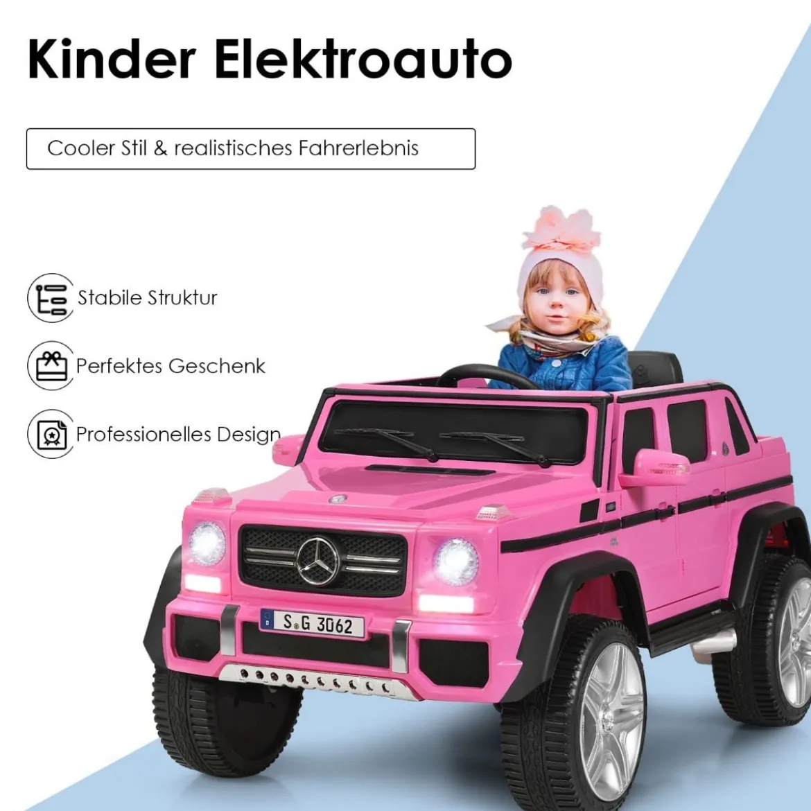 Kinder Elektroauto mit Fernbedienung Lizenzierter Mercedes-Benz Maybach Batteriebetriebener Jeep