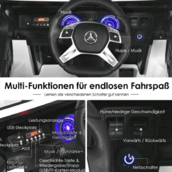Kinder Elektroauto mit Fernbedienung Lizenzierter Mercedes-Benz Maybach Batteriebetriebener Jeep