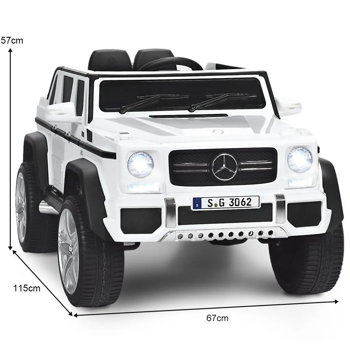 Kinder Elektroauto mit Fernbedienung Lizenzierter Mercedes-Benz Maybach Batteriebetriebener Jeep