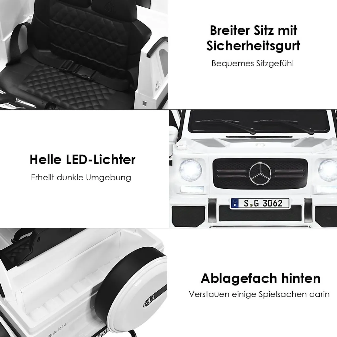 Kinder Elektroauto mit Fernbedienung Lizenzierter Mercedes-Benz Maybach Batteriebetriebener Jeep