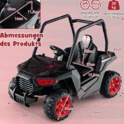 Kinder Elektroauto mit 2,4G Fernsteuerung 24V Elektrofahrzeuge UTV für Kinder ab 3 Jahre