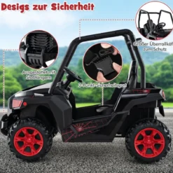 Kinder Elektroauto mit 2,4G Fernsteuerung 24V Elektrofahrzeuge UTV für Kinder ab 3 Jahre
