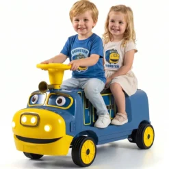 Kinder Elektroauto 12V Kinderauto Elektrisch mit 2 Sitzen & 2 Motoren 95 x 41 x 51 cm Blau