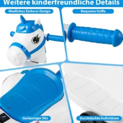 Kinder Elektro Motorrad mit Musik & LED & Stützrädern Elektromotorrad für Kinder ab 3 Jahren