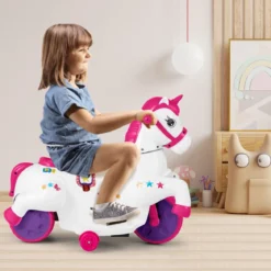 Kinder Elektro Motorrad mit Musik & LED & Stützrädern Elektromotorrad für Kinder ab 3 Jahren