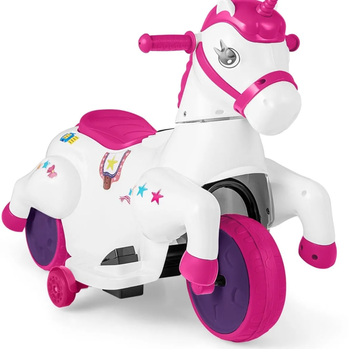 Kinder Elektro Motorrad mit Musik & LED & Stützrädern Elektromotorrad für Kinder ab 3 Jahren