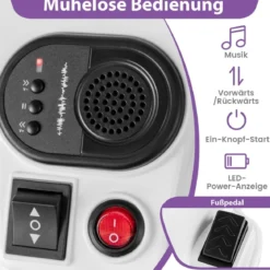 Kinder Elektro Motorrad mit Musik & LED & Stützrädern Elektromotorrad für Kinder ab 3 Jahren