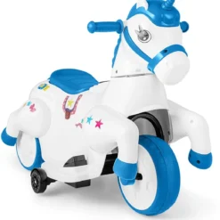 Kinder Elektro Motorrad mit Musik & LED & Stützrädern Elektromotorrad für Kinder ab 3 Jahren