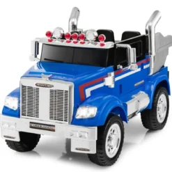 Kinder-Elektro-Traktor Optimus Prime Muldenkipper für Kinder 106,5 x 63,5 x 70 cm Blau