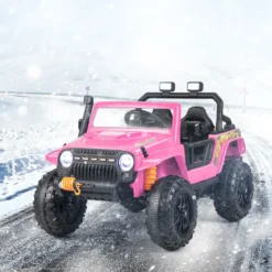 Kinderfahrzeug Akkubetriebenes Elektrofahrzeug mit Fernbedienung 123,5 x 70,3 x 71,3 cm Rosa