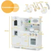 Kinderküche mit Realistischem Licht & Sound & Zubehöre 79 x 30 x 88,5 cm Weiß